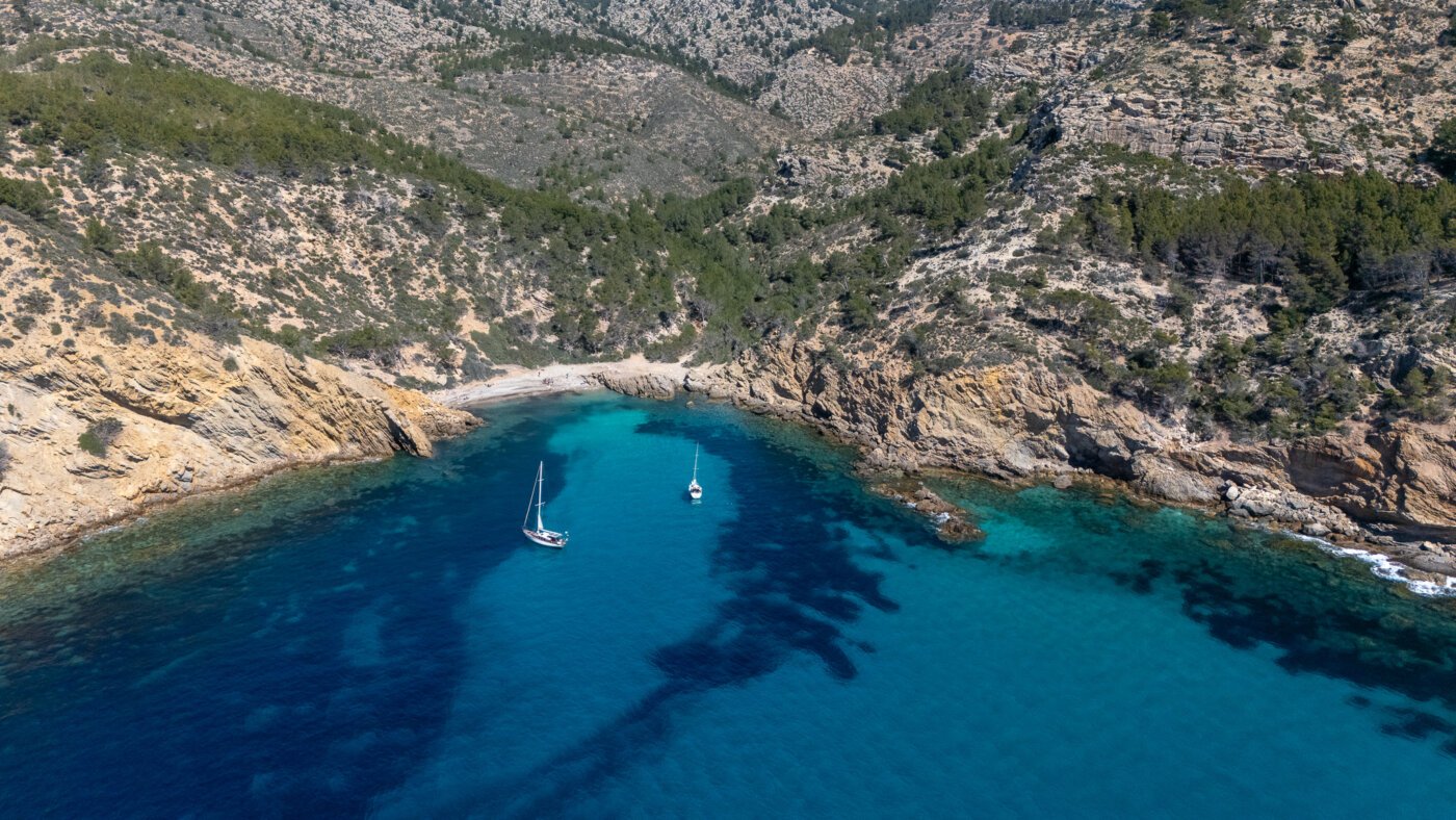 Cala Egos en la costa oeste de Mallorca